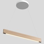Line Light Pendant - White / Drift White Oak