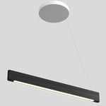 Line Light Pendant - White / Black White Oak