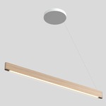 Line Light Pendant - White / Drift White Oak