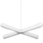 Calcium Up-Light Pendant - White / Clear