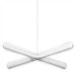 Calcium Up-Light Pendant - White / Clear