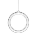 Oxygen Pendant 3 - White / Clear