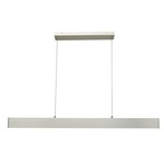 Slim Linear Pendant - Brushed Aluminum / White