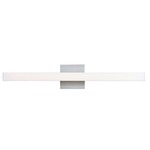 Sabre Bathroom Vanity Light - Brushed Aluminum / White