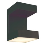 Yoga Outdoor Wall Sconce - Matte Black / Frosted