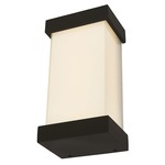 Loki Indoor/Outdoor Wall Sconce - Matte Black / Frosted