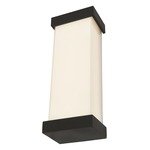 Loki Indoor/Outdoor Wall Sconce - Matte Black / Frosted
