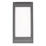 Atom Outdoor Wall Sconce - Matte Black / Frosted