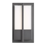 Neutron Outdoor Wall Sconce - Matte Black / Frosted