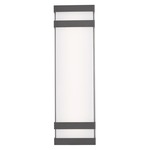 Proton Indoor/Outdoor Wall Sconce - Matte Black / Frosted