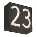 Numero 1 Light Wall Sconce - Matte Black / White