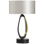 Stella Table Lamp - Bronze / Dove Grey Silk