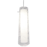 Spun LED Pendant - Satin Nickel / Clear Spun