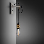 Hooked Wall Sconce - Stone / Brass