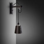 Hooked Wall Sconce - Graphite / Steel
