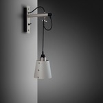 Hooked Wall Sconce - Stone / Steel