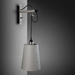 Hooked Wall Sconce - Stone / Steel