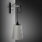 Hooked Wall Sconce - Stone / Smoked Bronze