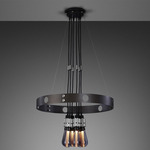 Hero Light Chandelier - Graphite / Steel