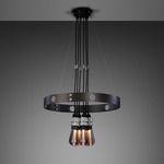 Hero Light Chandelier - Graphite / Steel