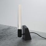 Stoned Table Lamp - Black / Black Marble