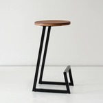 Corktown Stool - Walnut / Black