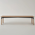 Parkdale Bench - Natural Oak / Black