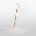 Billy BL Floor Lamp - Oak / White