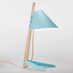 Billy TL Table Lamp - Oak / Light Blue
