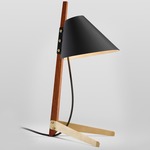 Billy TL Crawford Edition Table Lamp - Satin Brass / Matte Black