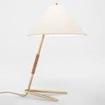 Hase TL Table Lamp - Polished Brass / Natural