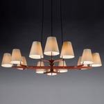 Holzstern Chandelier - Rosewood / Black Bronze / Natural