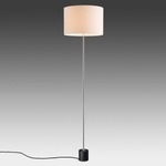 Kilo BL Floor Lamp - Polished Nickel / Natural