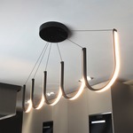 U5 Multi Light Pendant - Matte Black
