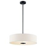 Convertible Drum Pendant - Black / White