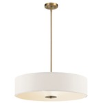 Convertible Drum Pendant - Classic Bronze / White