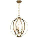 Voleta Pendant - Natural Brass