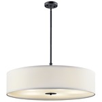 Convertible Drum Pendant - Black / White