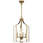 Morrigan Chandelier - Natural Brass