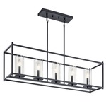 Crosby Linear Pendant - Black / Clear