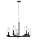 Crosby Chandelier - Black / Clear