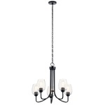 Valserrano Chandelier - Black / Clear Seeded