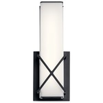 Trinsic Wall Sconce - Matte Black / Satin Etched