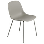 Fiber Side Chair Tube Base - Gray / Grey