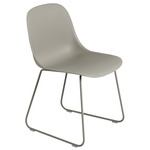 Fiber Side Chair Sled Base - Gray