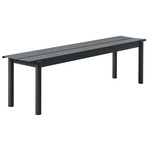 Linear Steel Bench - Black