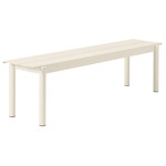 Linear Steel Bench - White