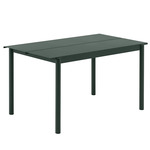 Linear Steel Table - Dark Green