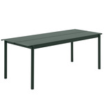 Linear Steel Table - Dark Green
