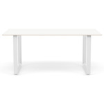 70/70 Dining Table - White / White Laminate